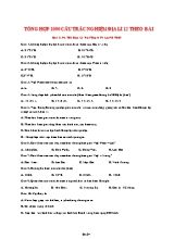 Tổng hợp 1090 câu trắc nghiệm Địa lí Lớp 12 theo bài